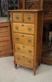 LATE VICTORIAN SIX-DRAWER LING