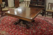 LATE VICTORIAN SQUARE MAHOGANY