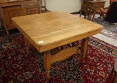 LATE VICTORIAN SQUARE OAK AND