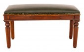 LATE VICTORIAN UPHOLSTERED BEN