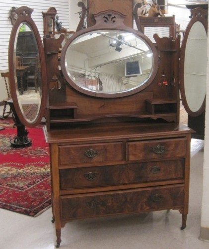 LATE VICTORIAN WALNUT AND BURL