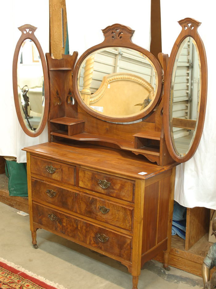 LATE VICTORIAN WALNUT AND BURL
