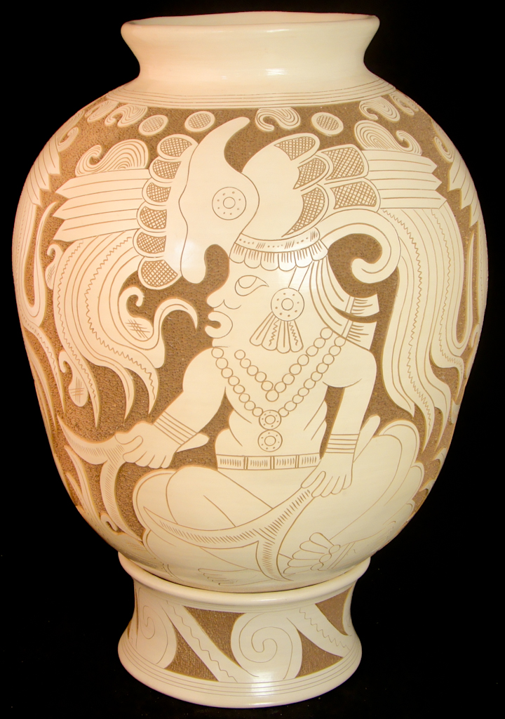 LATIN AMERICAN SGRAFIATTO DECORATED