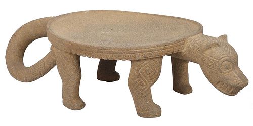 LATIN AMERICAN STONE JAGUAR