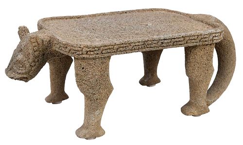 LATIN AMERICAN STONE JAGUAR