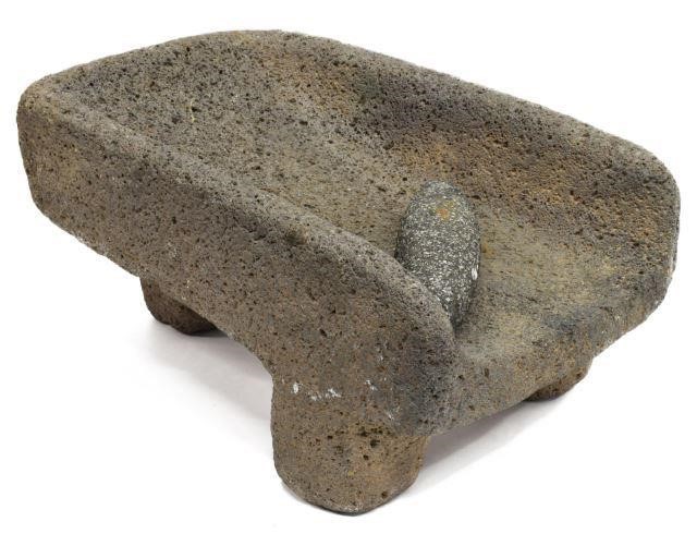 LATIN AMERICAN STONE METATE &