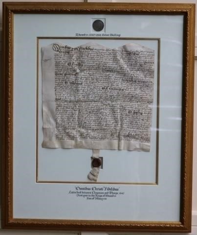 LATIN DEED BETWEEN CHAPMAN AND