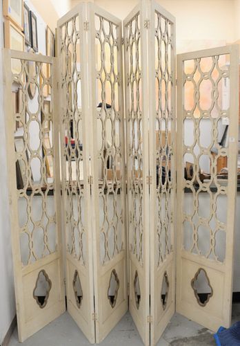 LATTICE SIX PANEL SCREEN, HEIGHT 91