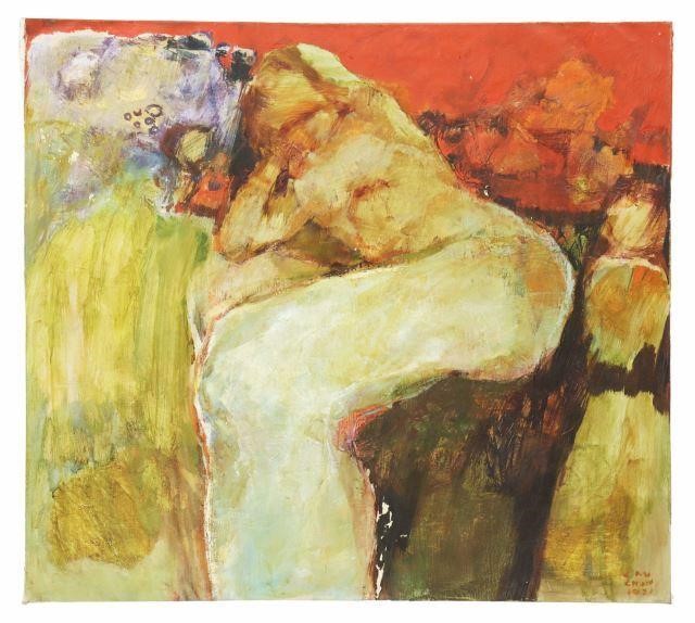 LAU CHUN (B.1942) FEMALE NUDE