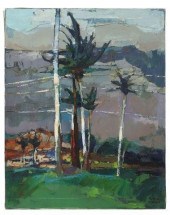 LAU CHUN (B.1942) PALM TREES P
