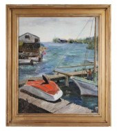 LAURA E. LOCK, OIL ON CANVAS B