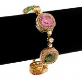 LAURA MUNDER 18K MULTI-STONE B