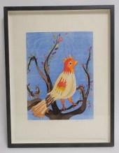 LAURA OWENS, UNTITLED BIRD WOO