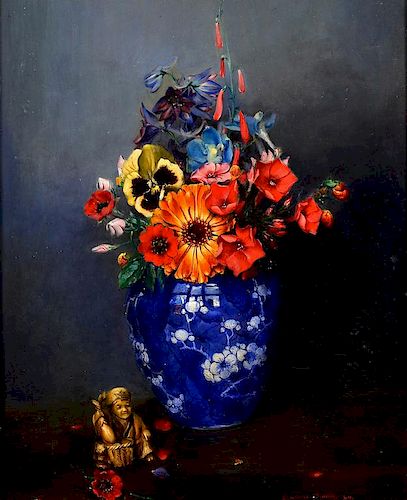 LAURENCE BIDDLE OIL ON BOARD