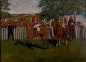LAURENCE MCKENNA OIL ON BOARDT
