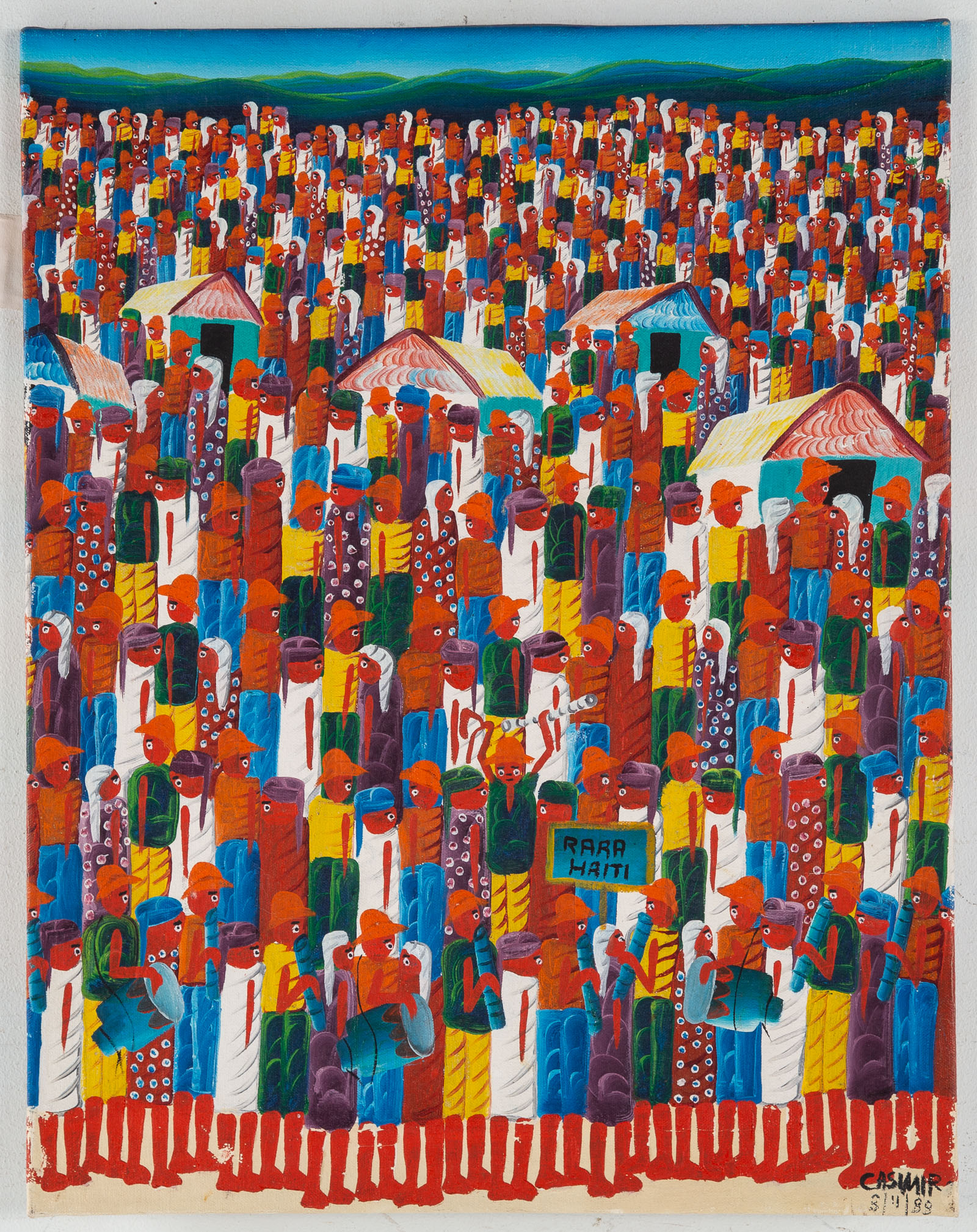 LAURENT CASIMIR. GATHERING, ACRYLIC