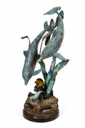LAURIE WARD "DOLPHINS AT PLAY"