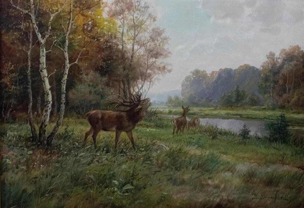 LAURITZ SORENSEN (1882-1968) STAG