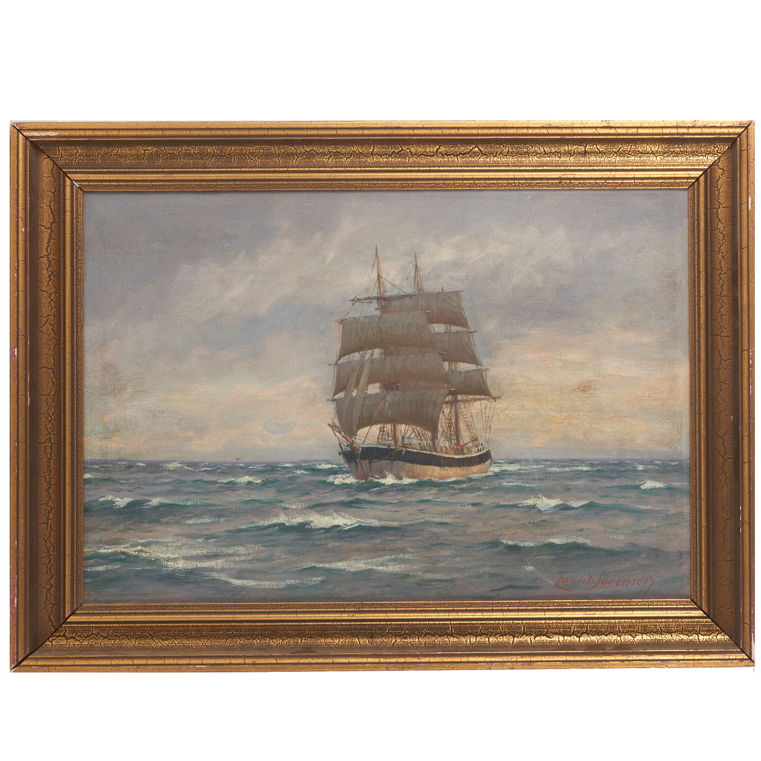 LAURITZ SORENSEN, MARITIME PAINTING