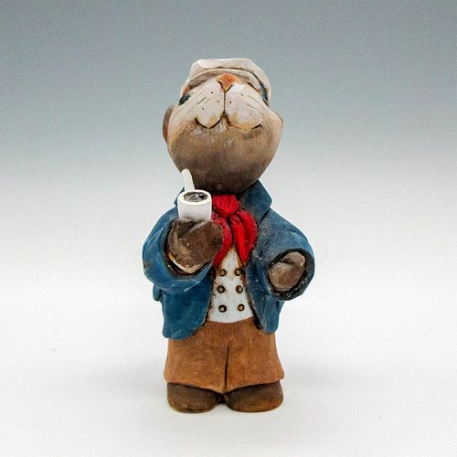 LAURY NICHOLS WOOD CARVED SAILOR