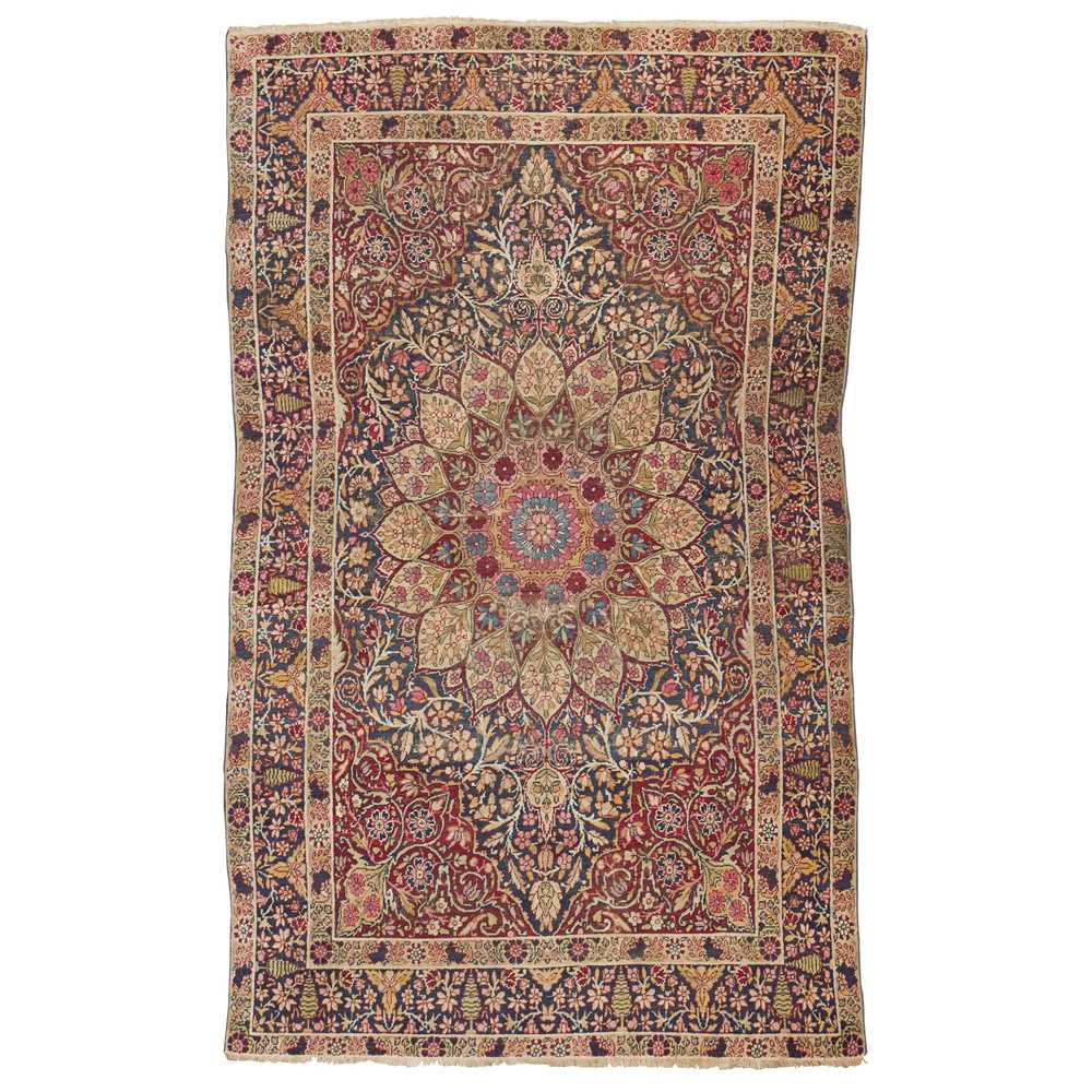 LAVAR KIRMAN RUG CENTRAL PERSIA,
