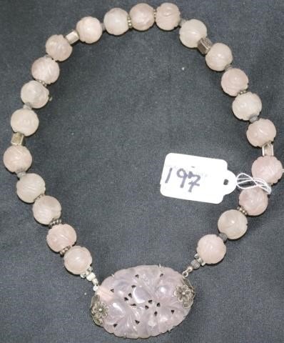 LAVENDER JADE NECKLACE WITH
