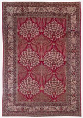 LAVER-KIRMAN RUG: 9'10" X 14'7
