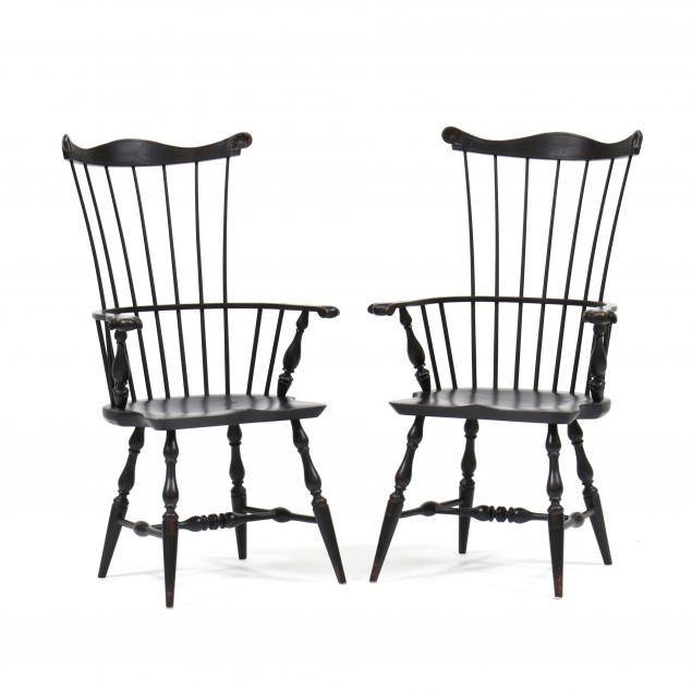 LAWRENCE CROUSE, PAIR OF PAINTED