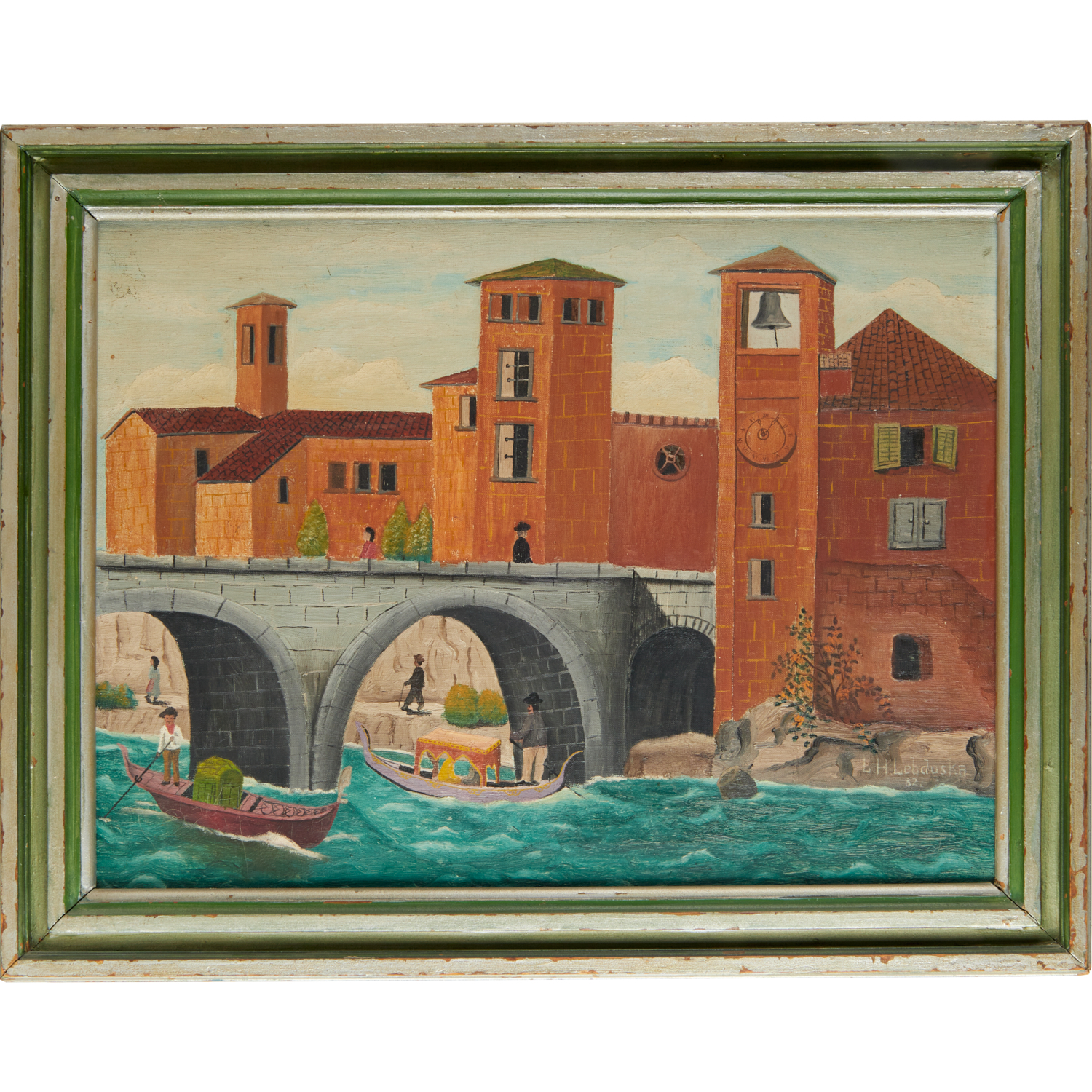 LAWRENCE LEBDUSKA, OIL ON CANVAS,