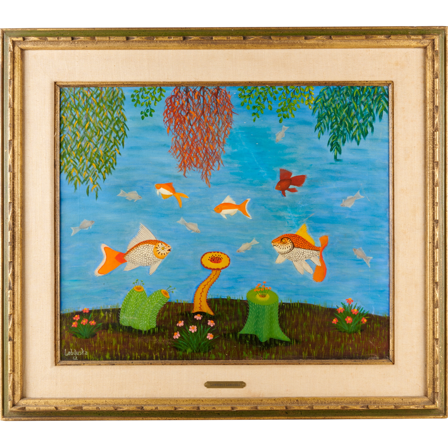 LAWRENCE LEBDUSKA, OIL ON CANVAS,