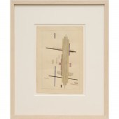 LAZAR KHIDEKEL, WATERCOLOR ON