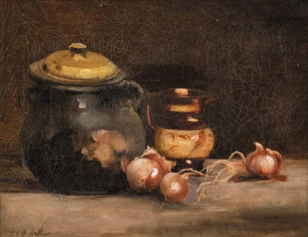 L.C. MCARTHUR, OIL ON CANVAS, STILL