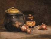 L.C. MCARTHUR, OIL ON CANVAS,