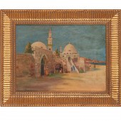 L.C. TIFFANY (ATTRIB.), OIL ON