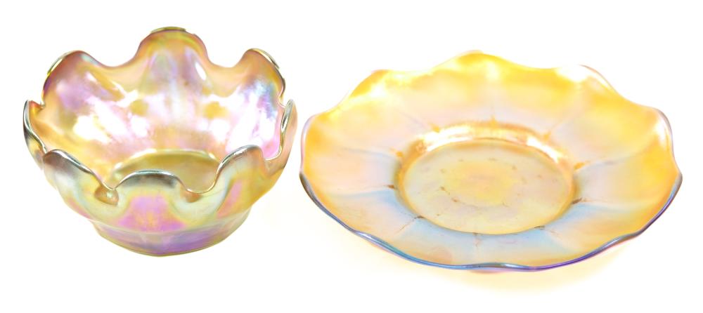 L.C. TIFFANY FAVRILE FLORIFORM BOWL