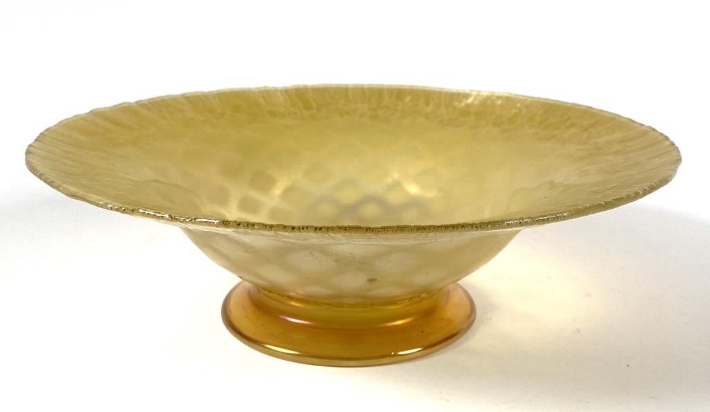 LC TIFFANY FAVRILE FOOTED ART GLASS