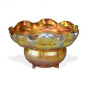 L.C. TIFFANY FAVRILE FOOTED BO