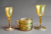 L.C. TIFFANY FAVRILE GLASS HAN