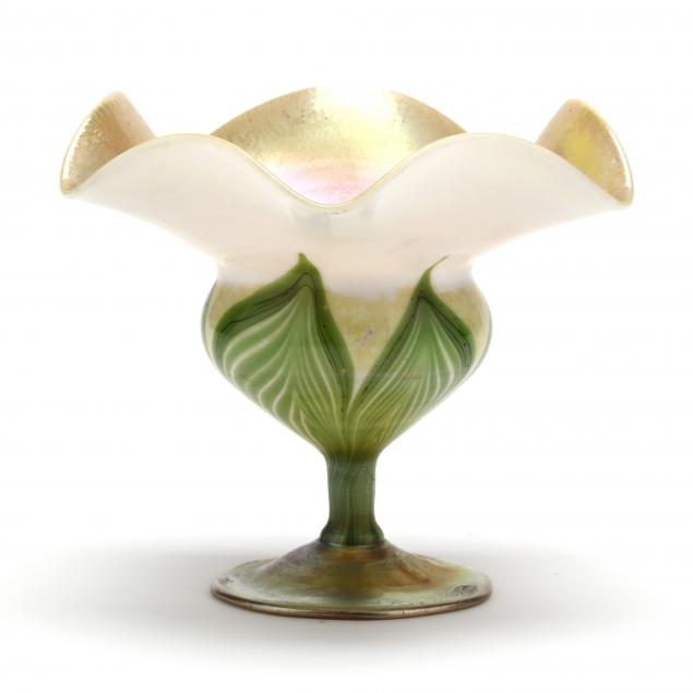 L.C. TIFFANY, FAVRILE PULLED