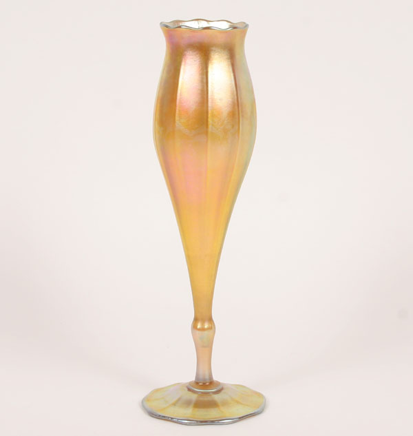 L.C. Tiffany gold Favrile floriform