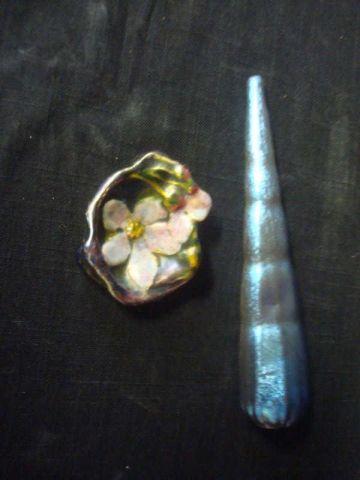 L.C. Tiffany Signed Glass Flower