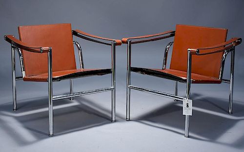 LE CORBUSIER CHAIRSPair of Le