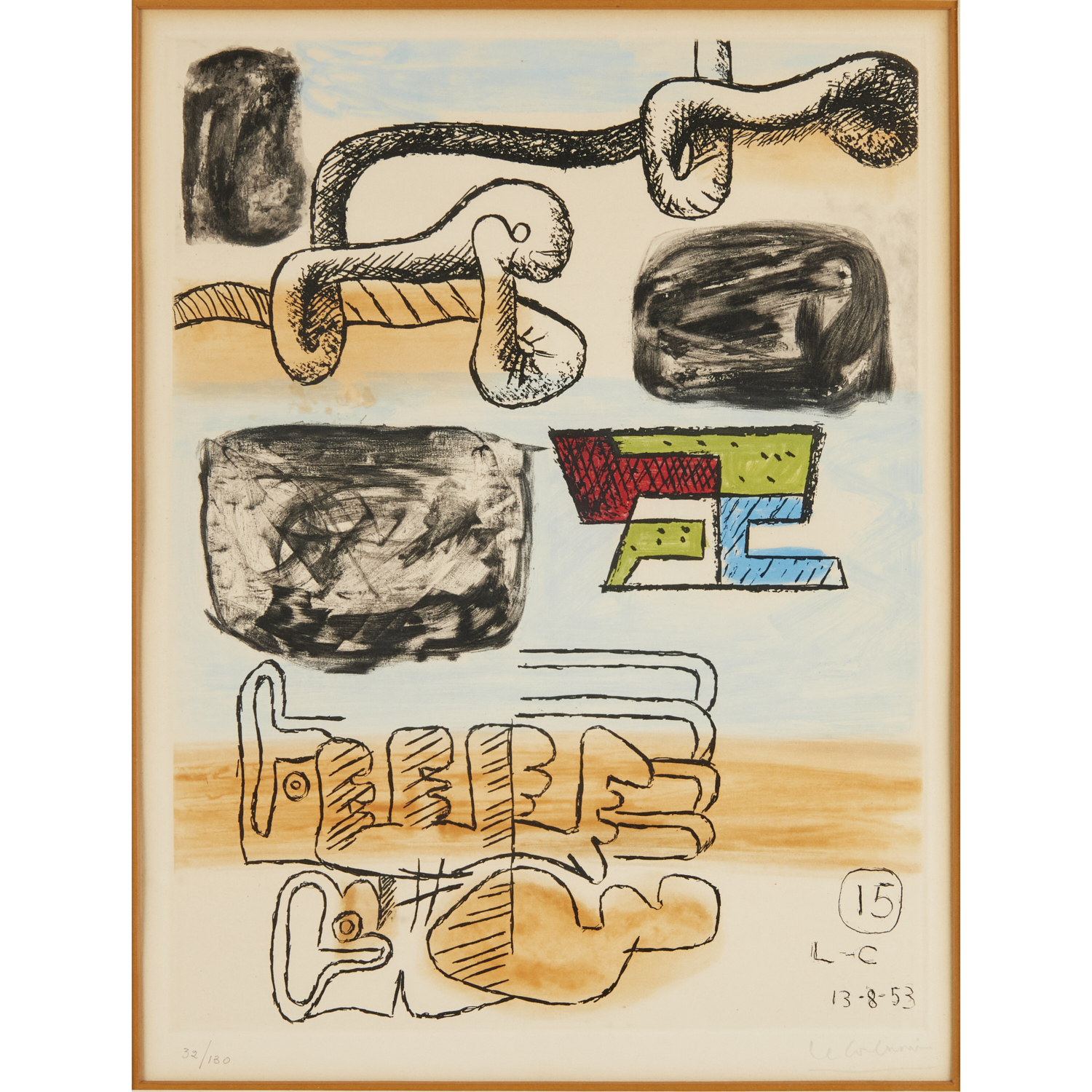 LE CORBUSIER, COLOR AQUATINT AND