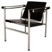 LE CORBUSIER LC1 CHAIR IN BLAC
