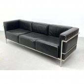 Le Corbusier style black vinyl