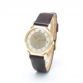 LE COULTRE 14K GOLD WATCH AND