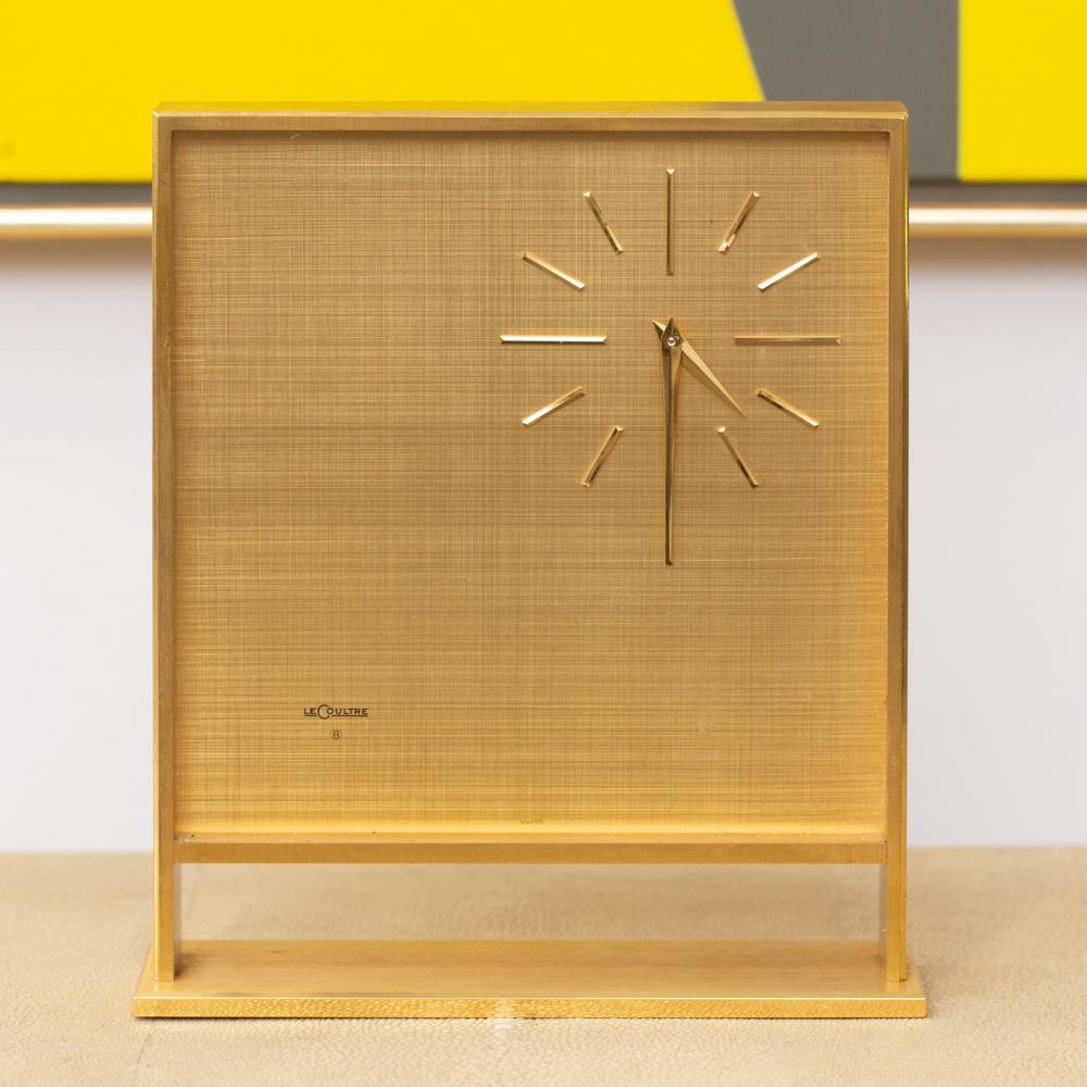 LE COULTRE 8-DAY DESK CLOCKLe