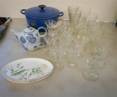 LE CREUSET BLUE ENAMEL COVERED