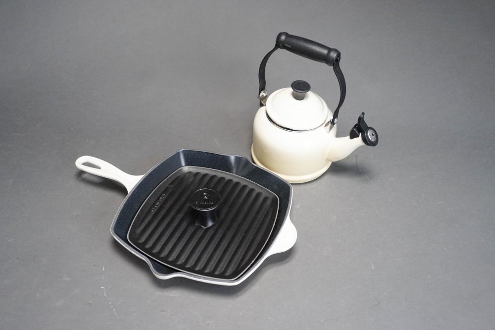LE CREUSET SQUARE DISH AND A