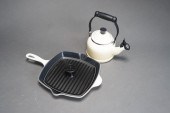 LE CREUSET SQUARE DISH AND A K